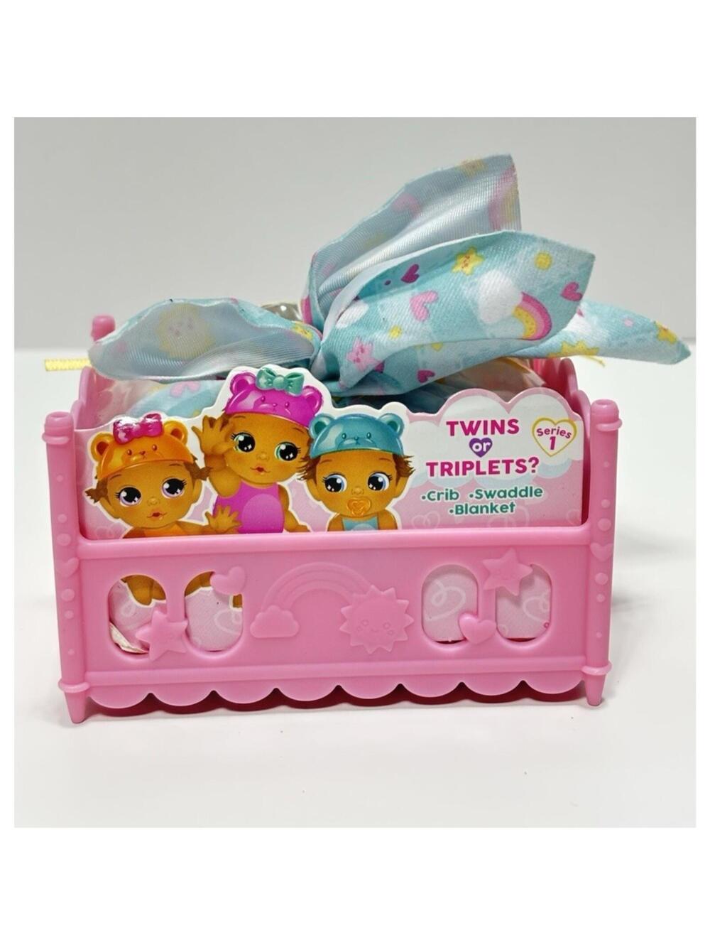 Baby Born Surprise Mini Babies Series 1 Twins Triplets Swaddle Crib Blanket Play